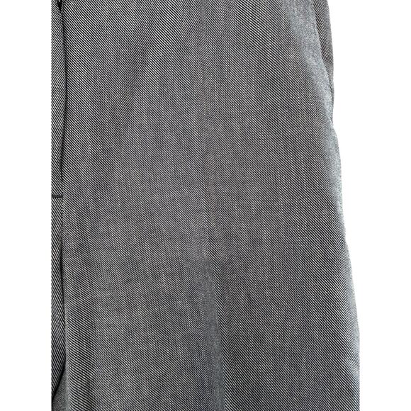 J.Crew Gray White Work Heavy Chambray Patio Straight‎ Leg Dress Pant Size 10 - Picture 5 of 12